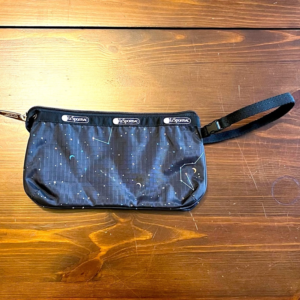 Vintage LeSportSac Celestial Koko Wristlet - Retired Print!